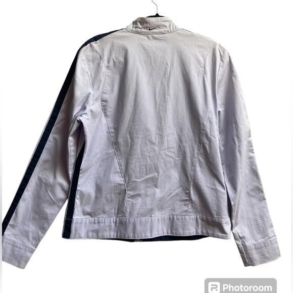Nike Dri fit cotton blend light  weight full zip jacket Sz M - Picture 2 of 12